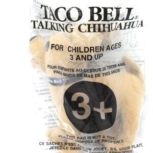Vintage Taco Bell Dog Plus Toys Talking Chihuahua Original Sealed NOS